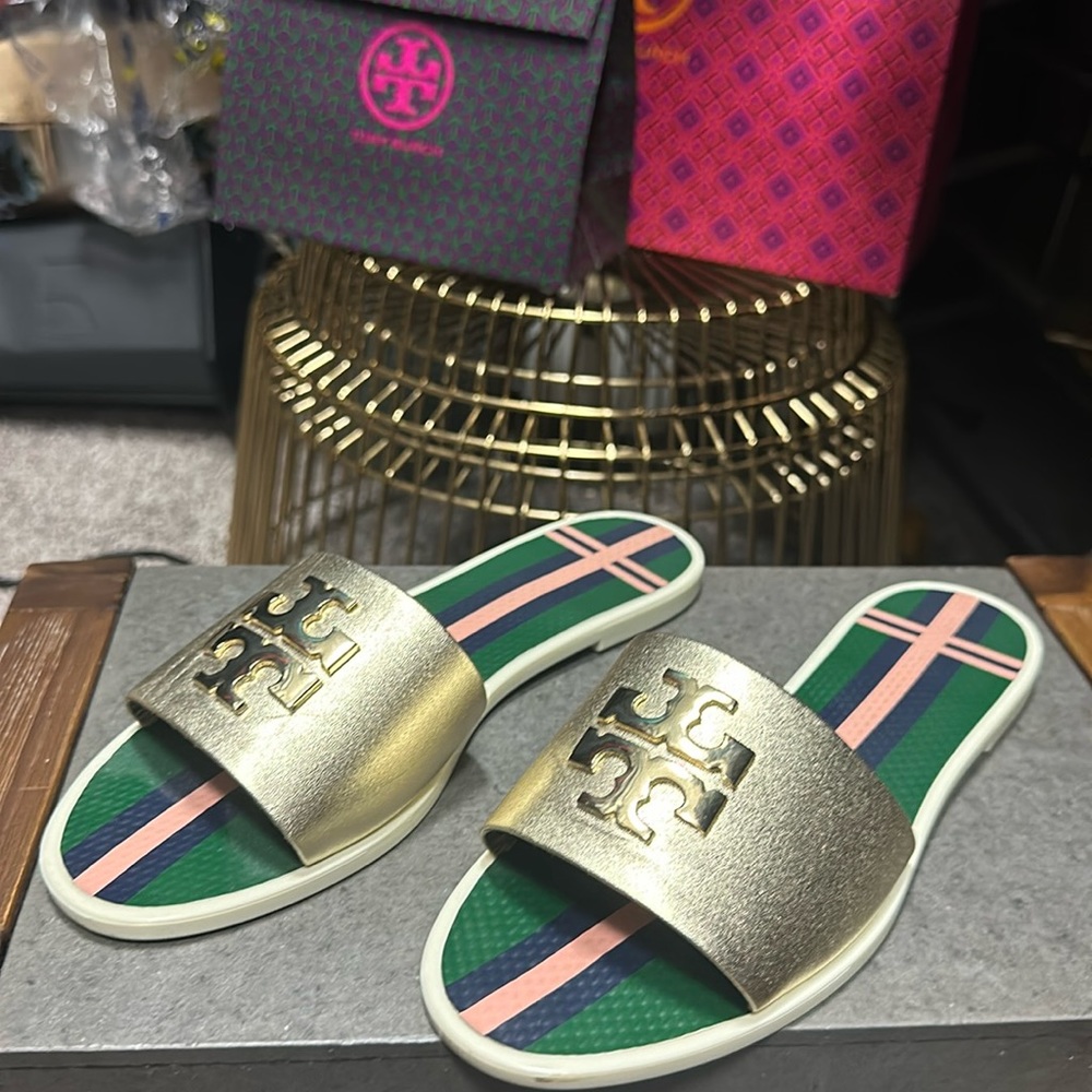 Tory Burch Jelly Rubber Bottom Slides